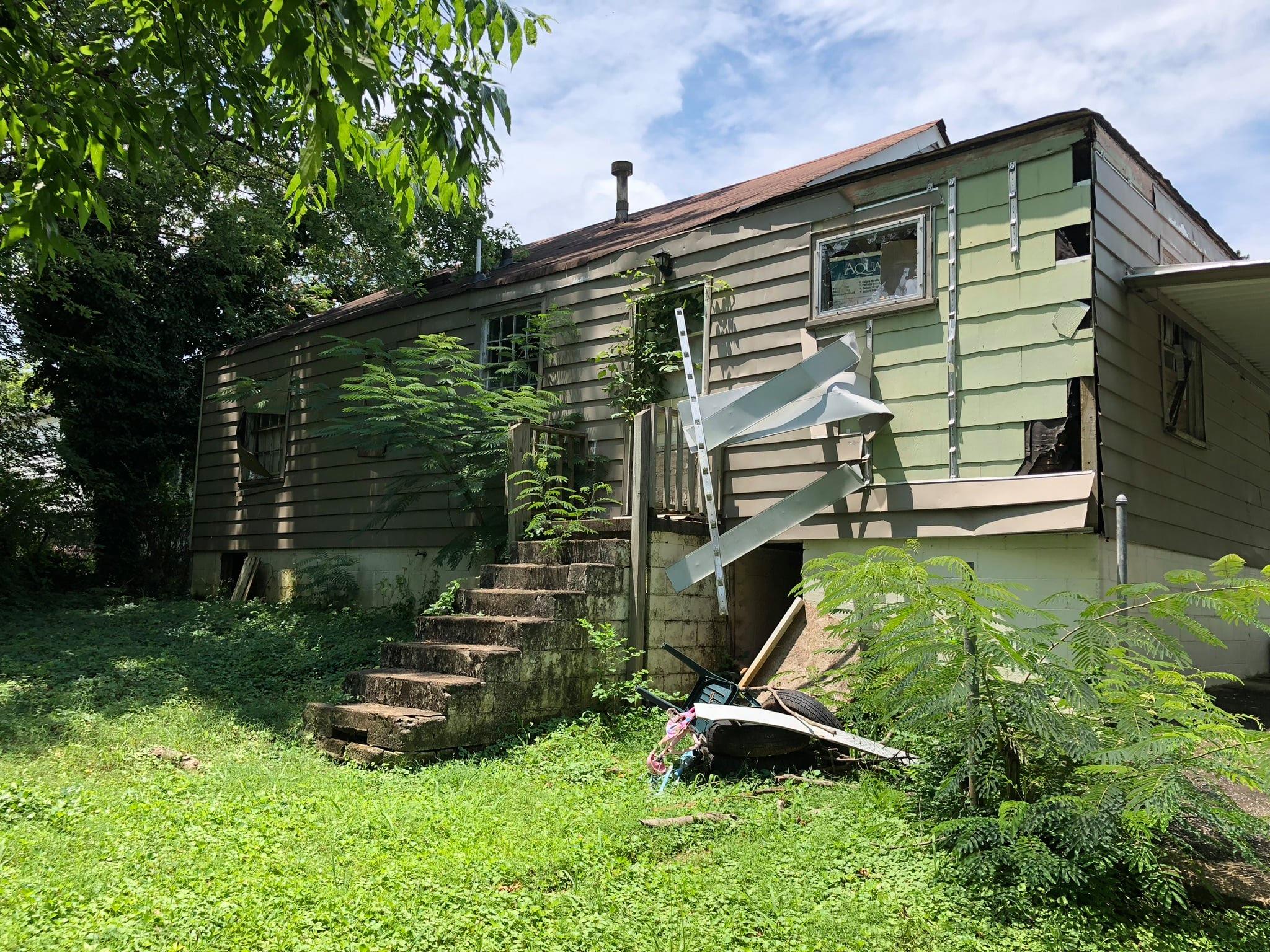 exterior before