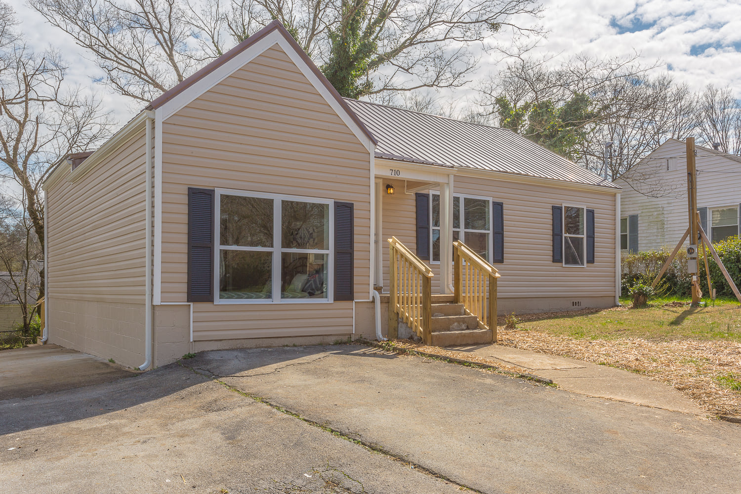 after exterior of house
