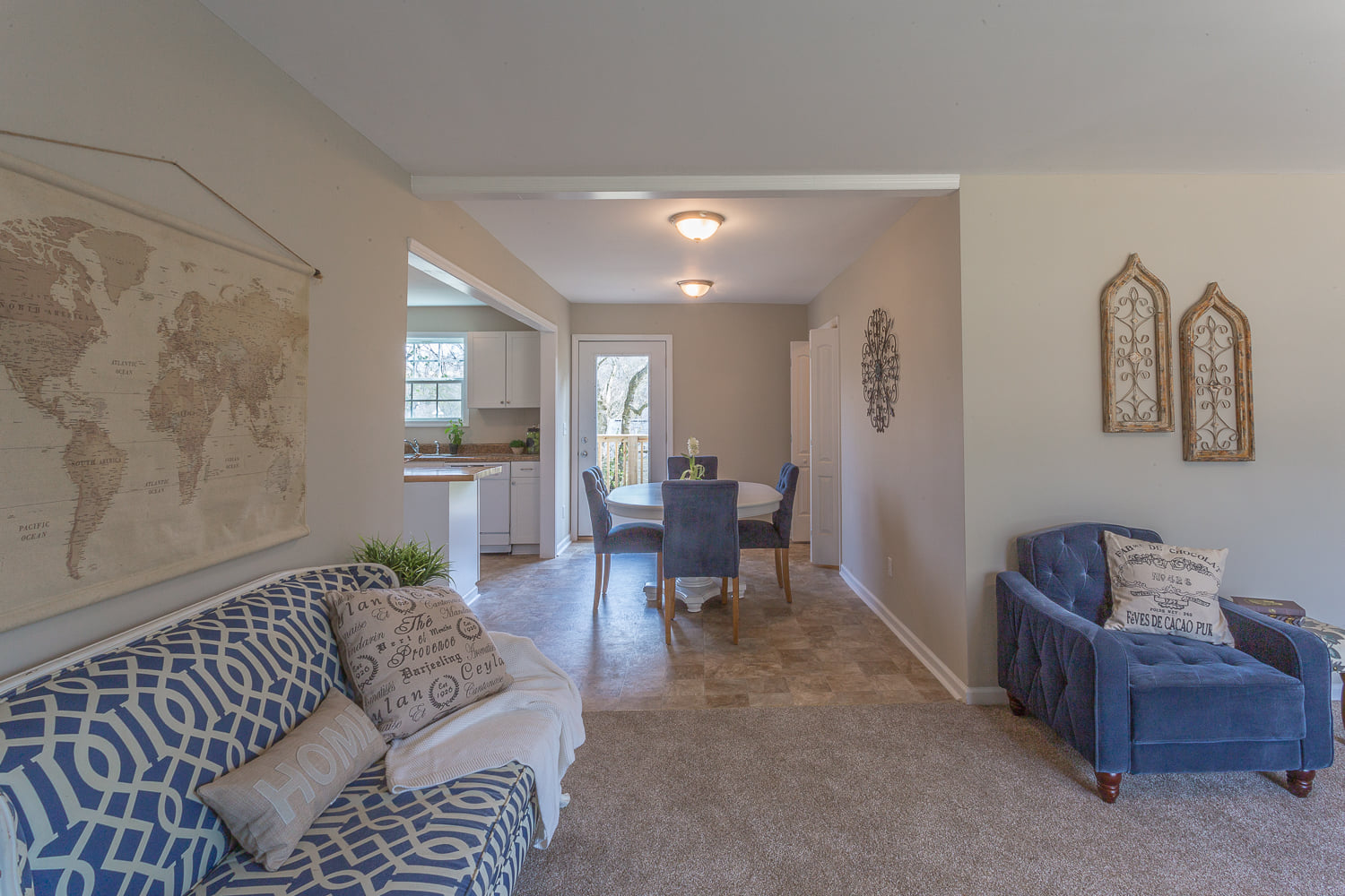 interior area after
